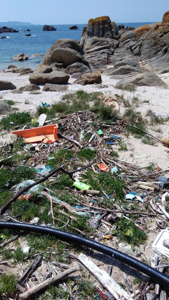 Contaminación de plásticos en las playas